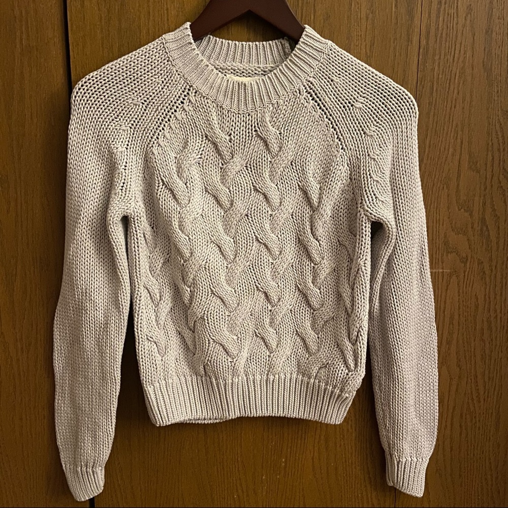 ROLLA’S Crew Neck Cable Knit Sweater